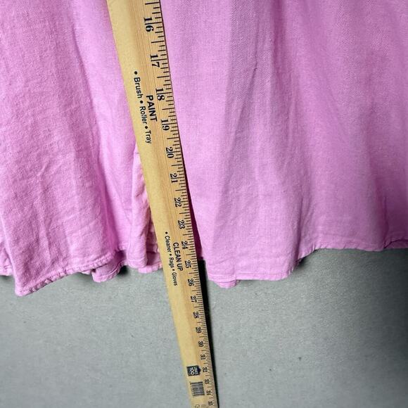 Old Navy Pink Linen Blend A-Line Sleeveless Tank Mini Dress Cottagecore Boho S - Picture 11 of 11